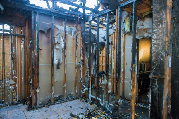 Professional Fire Damage Restoration technician working in Windcrest, TX